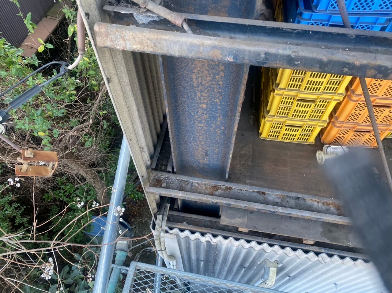 奈良市古市町で庇・外壁工事、外壁撤去